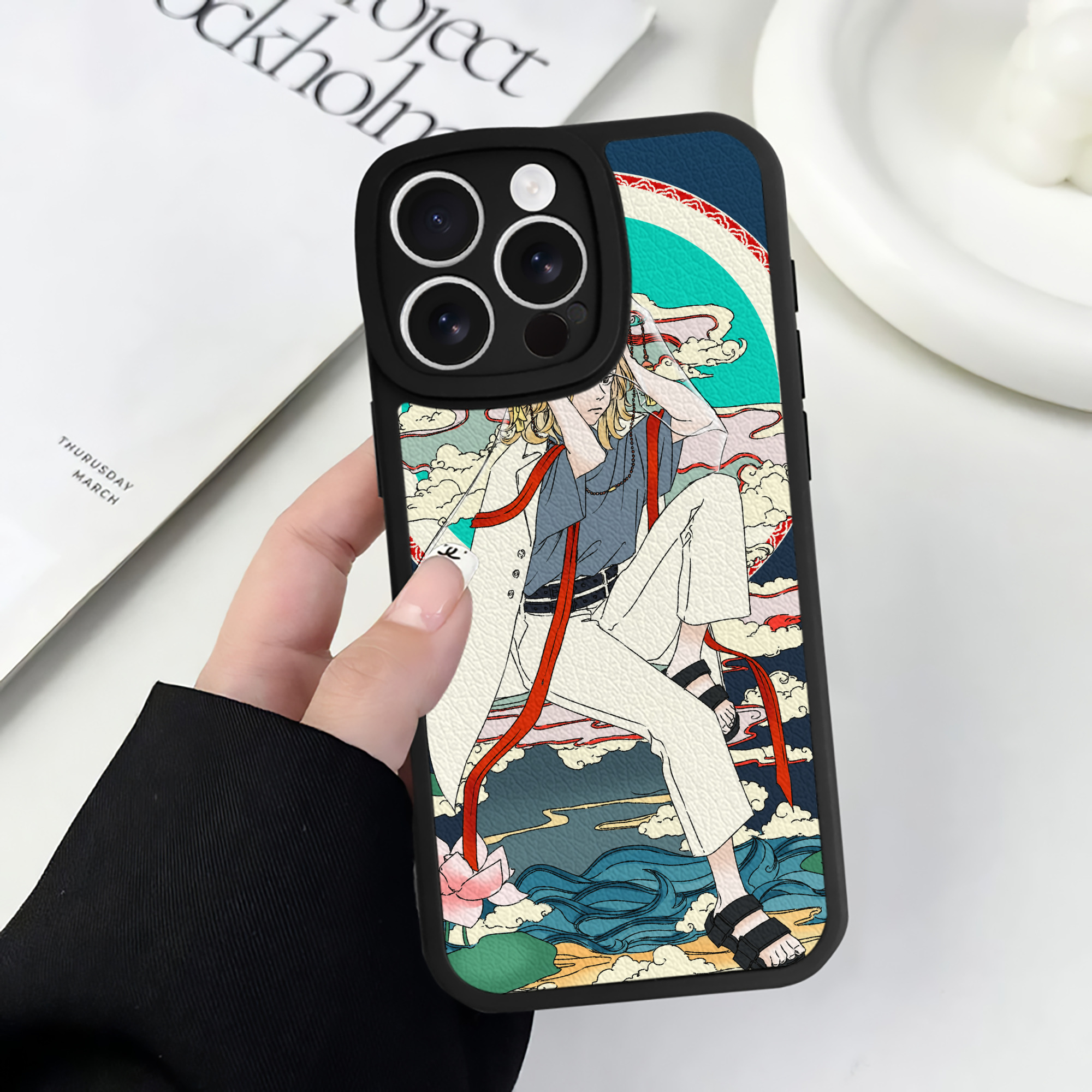 （画像用） 東京リベンジャーズ Tokyo Revengers 【iPhone 16シリーズ対応】シリコンスマホケース（レザー調） 材質：シリコン